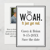 Es Got nur echte,  Verlobung Einladung (Vorne/Hinten)