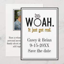 Es Got nur echte,  Verlobung Einladung