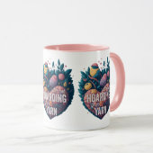 Es hackt nicht, wenn es Garn ist - niedliches Voge Tasse (VorderseiteRechts)