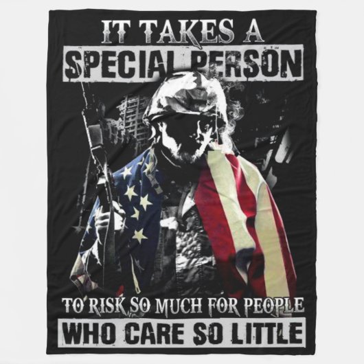 ES HANDELT UM EINE BESONDERE PERSON FLEECEDECKE (Vorderseite)