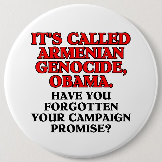 Es hat ArmenianGenozid, kolossalen Knopf genannt Button (Vorderseite)