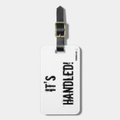 Es hat behandelt! Skandal-Gepäckanhänger Gepäckanhänger (Vorderseite vertikal)