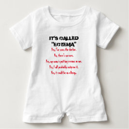 Es hat Eczema angerufen Baby Strampler