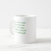 Es hat Golf Mug angerufen Kaffeetasse (Vorderseite Links)