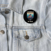 Es hat in meinem Kopf Retro-Billard-Queue-Sportart Button (Beispiel)