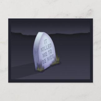 Es hat mich umgebracht, eine nette Postkarte zu se