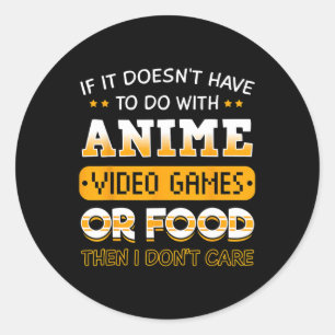 Es hat nicht mit Anime-Video-Spiel oder Foo zu tun Runder Aufkleber