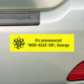 Es hat "NOO-KLEE-ER", George ausgesprochen Autoaufkleber (Auf Auto)