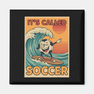Es heißt Fußball Lustig Retro Ll Sportfan Männer Magnet