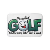 Es heißt Golf Funny Bad Dekor Badematte (Vorderseite)