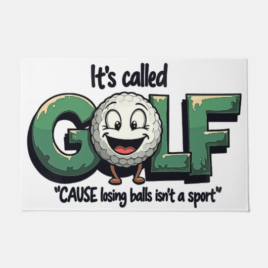 Es heißt Golf Funny Fußmatte (Vorderseite)