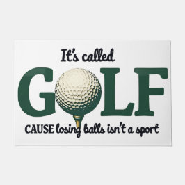 Es heißt Golf Funny im Freien Fußmatte