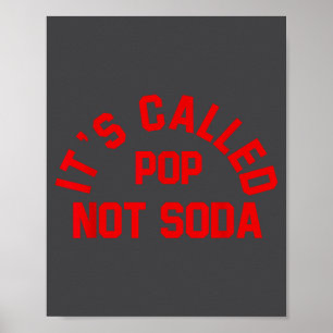 Es heißt P nicht Soda Lustiger Spruch Poster