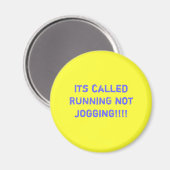 Es heißt "RUNNING not Joggen"!!!! Magnet (Vorderseite/Rückseite)