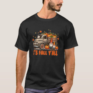 Es Herbst Y all Hello Autumn Pumpkin Truck Thanksg T-Shirt