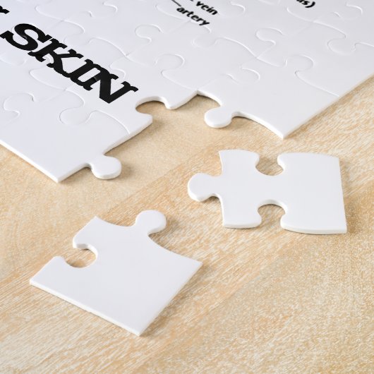 Es hilft, eine starke Haut (Anatomie-Spaß) zu Puzzle (Seite)