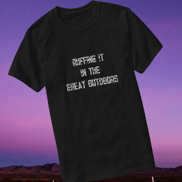 Es im großen Outdoor-Wanderhund rauschen T-Shirt