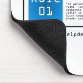 ES Informationsstellen-Regeln Mousepad (Ecke)