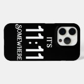 Es ist 11:11 Irgendwo Zahlenmanifestingnummer Case-Mate iPhone Hülle (Rückseite (Horizontal))