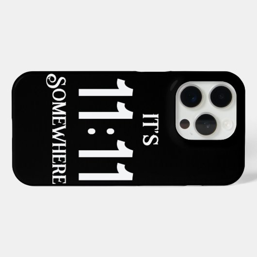Es ist 11:11 Irgendwo Zahlenmanifestingnummer Case-Mate iPhone Hülle (Rückseite (Horizontal))