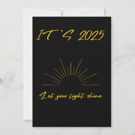 ES IST 2025 GELASSEN IHR LICHTSCHEIN Inspiration Z Feiertagskarte