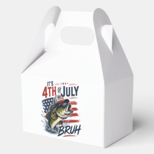 Es ist 4. Juli Bass Brute Fischen Geschenkschachtel