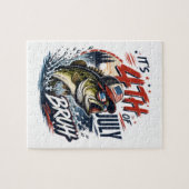Es ist 4. Juli Bass Brute Fischen Puzzle (Horizontal)