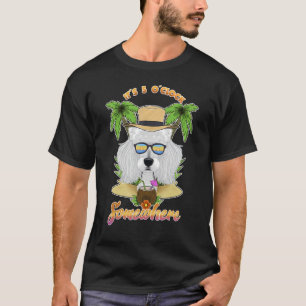 Es ist 5 Uhr irgendwo Pudel trinken T-Shirt