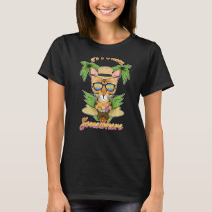 Es ist 5 Uhr irgendwo trinken Bengalische Katze T-Shirt