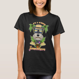Es ist 5 Uhr irgendwo Trinken Miniatur-Schna T-Shirt