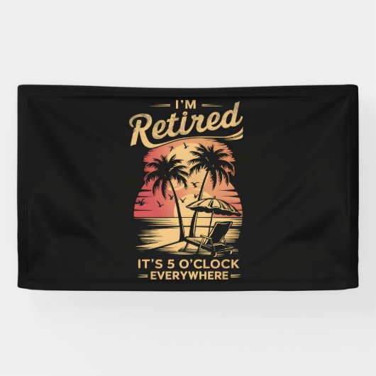 Es ist 5 Uhr Überall bin ich müde Sommer Banner (Horizontal)