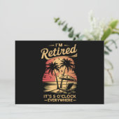 Es ist 5 Uhr Überall bin ich müde Sommer Einladung (Stehend Vorderseite)