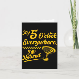 Es ist 5 Uhr Überall Funny Remüde Schwanz Geschenk Karte