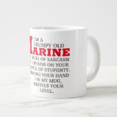 ES IST A-MARINE-DINGE Jumbo-Tasse (Vorderseite Rechts)