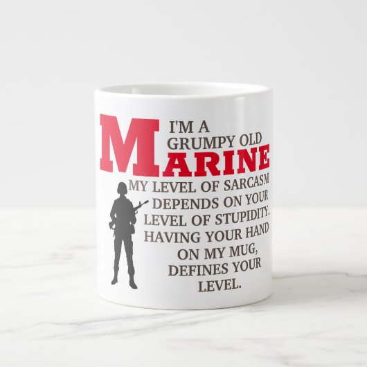 ES IST A-MARINE-DINGE Jumbo-Tasse (Vorderseite)