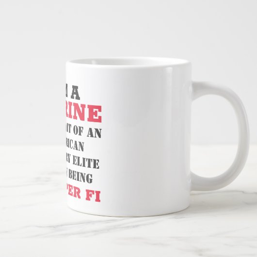 ES IST A-MARINE-DINGE Jumbo-Tasse (Rechts)