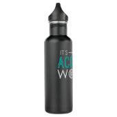 Es ist Accrual World Funny Accounting & Accountant Edelstahlflasche (Links)