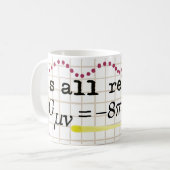 Es ist alle relative Relativitäts-Tasse Kaffeetasse (Vorderseite Links)