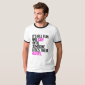 Es ist aller Spaß und Homosexuelle bis T-Shirt (Vorne ganz)