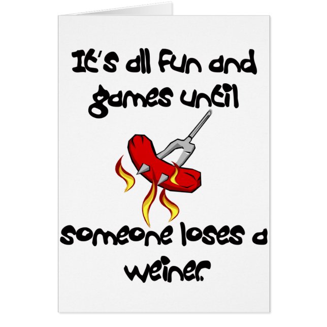 Es ist aller Spaß und Spiele, bis jemand ein (Vorne)