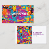 Es ist alles Abstrakt verbunden Visitenkarte (Vorne/Hinten)