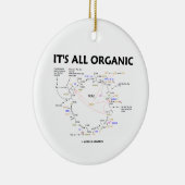 Es ist alles Bio (Krebs Zyklus-Spaß) Keramik Ornament (Rechts)