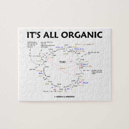 Es ist alles Bio (Krebs Zyklus-Spaß) Puzzle (Horizontal)