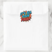 Es ist alles deine Schuld - Sticker (Tasche)