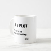 Es ist alles ein PLAN Kaffeetasse (Vorderseite Links)