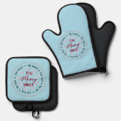 Es ist alles eine geile Embrace Ofenhandschuh & Topflappen-Set (Vorderseite/Rückseite)