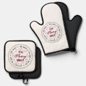 Es ist alles eine geile Embrace Ofenhandschuh & Topflappen-Set (Vorderseite/Rückseite)