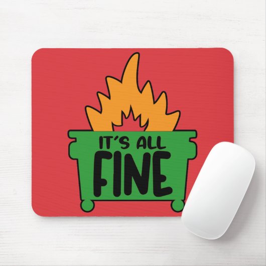 Es ist alles Feinstaubfeuer Mousepad (Mit Mouse)