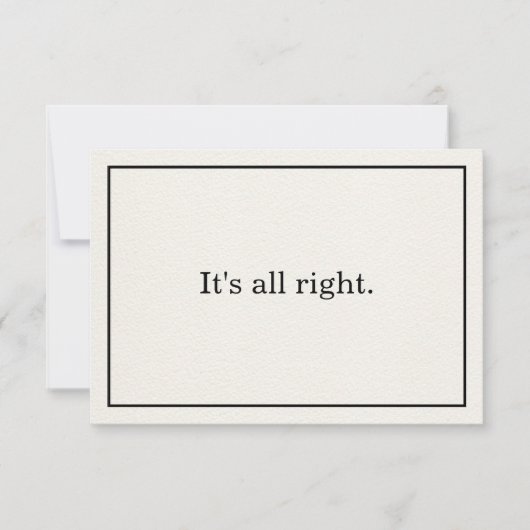 Es ist alles Gute für Minimalistische Affirmation  Einladung (Vorderseite)