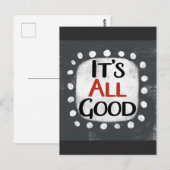 Es ist alles Gute Postkarte (Vorne/Hinten)